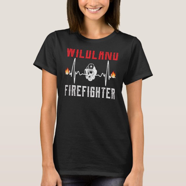 Camiseta Corazón del Departamento de Rescate de Bomberos de (Anverso)