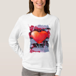 Camiseta corazón del día de San Valentín