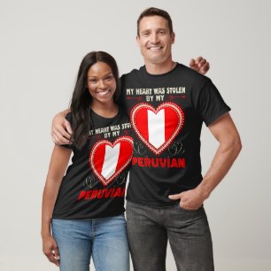 Camiseta Corazón del Día de San Valentín Robado Regalo Peru