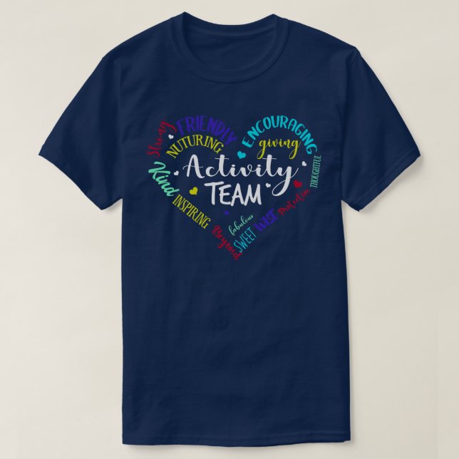 Camiseta Corazón del director de actividad (Diseño del anverso)