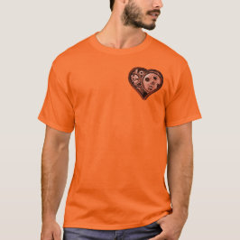 Camiseta Corazón del engranaje de vapor punk