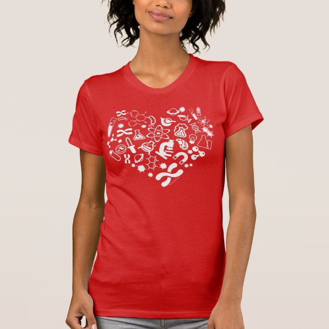 Camiseta Corazón del espacio y de la ciencia (Anverso)