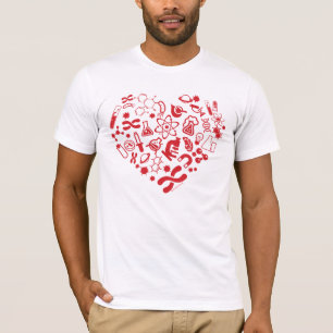Camiseta Corazón del espacio y de la ciencia