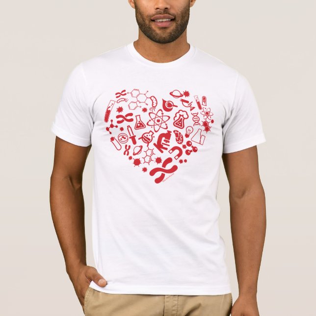 Camiseta Corazón del espacio y de la ciencia (Anverso)