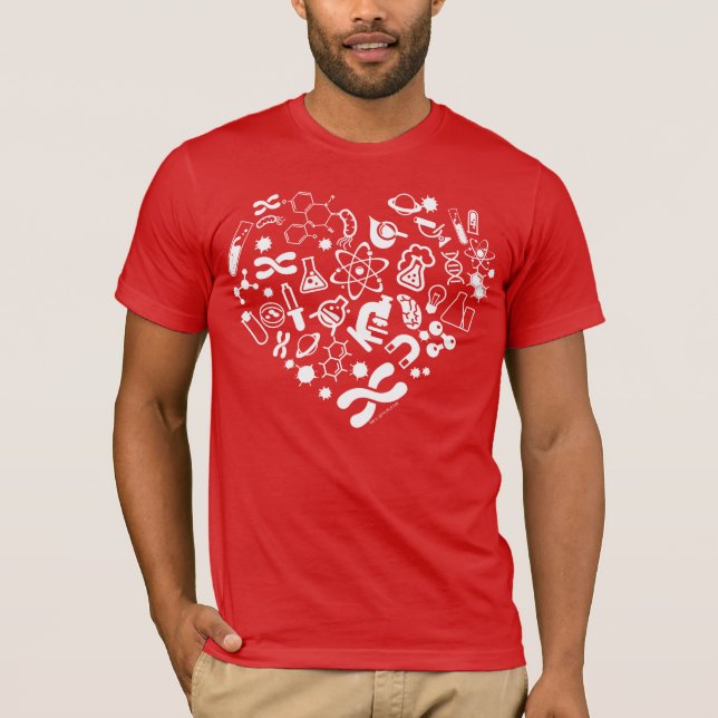 Camiseta Corazón del espacio y de la ciencia (Anverso)