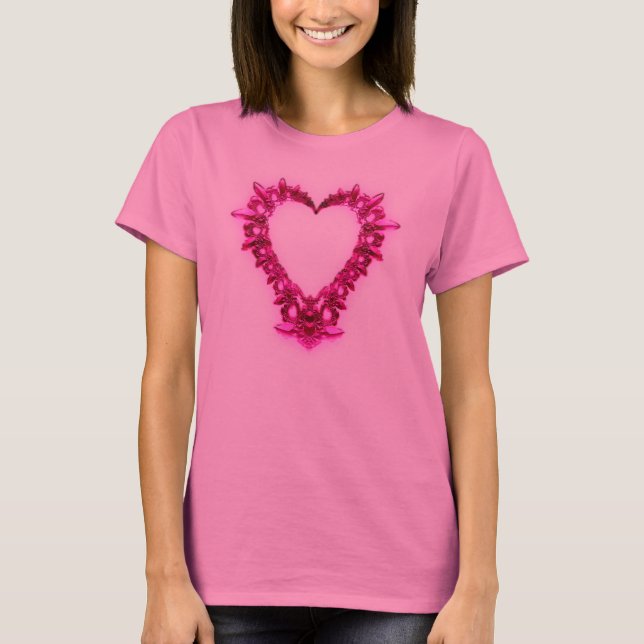 Camiseta Corazón del fractal (Anverso)