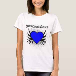 Camiseta Corazón del guerrero del cáncer de colon