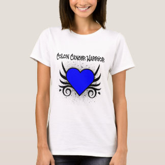 Camiseta Corazón del guerrero del cáncer de colon