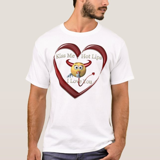 Camiseta corazón del hoplip del kissme (Anverso)
