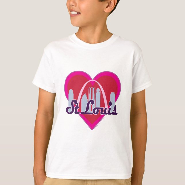 Camiseta Corazón del horizonte de St. Louis (Anverso)