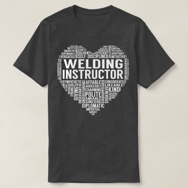 Camiseta Corazón del instructor de soldadura (Diseño del anverso)