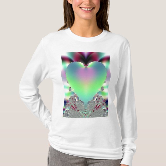 Camiseta Corazón del iris (Anverso)
