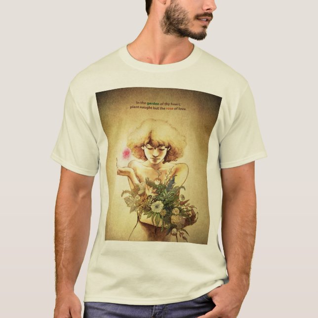 Camiseta Corazón del jardín (Anverso)