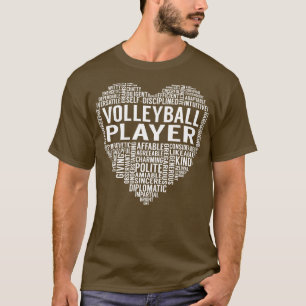Camiseta Corazón del jugador de voleibol