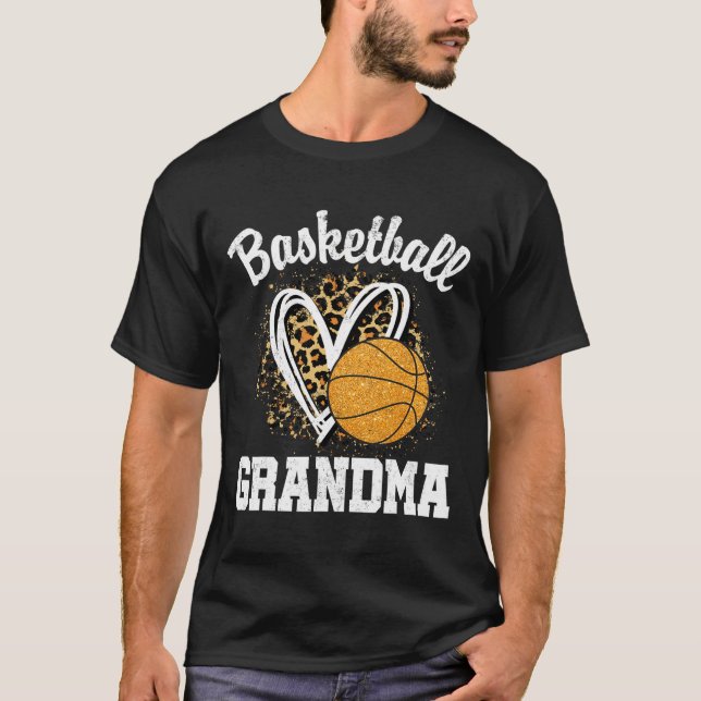 Camiseta Corazón del leopardo de las nietas de baloncesto (Anverso)