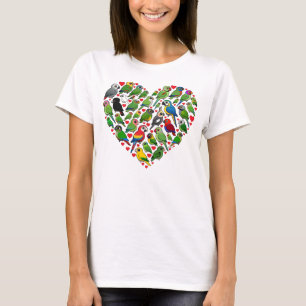 Camiseta Corazón del loro