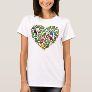 Camiseta Corazón del loro