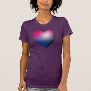CAMISETA CORAZÓN DEL ORGULLO BISEXUAL