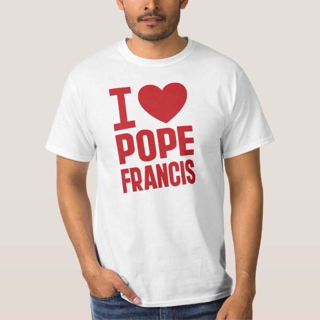 Camiseta Corazón del Papa Francisco (Anverso)