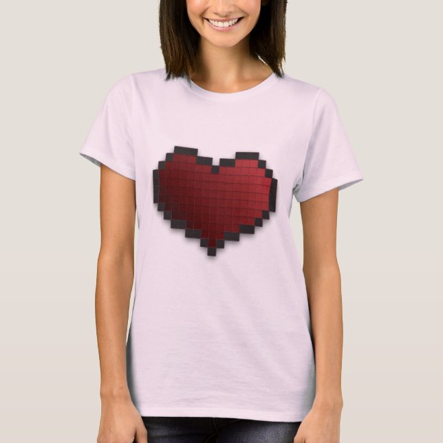 Camiseta Corazón del pixel (Anverso)