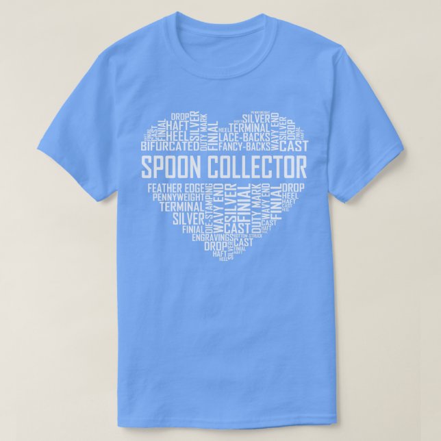 Camiseta Corazón del recopilador de cuchara (Diseño del anverso)
