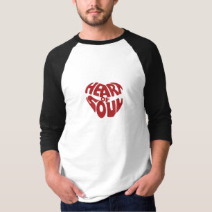 Camiseta Corazón del rojo del alma