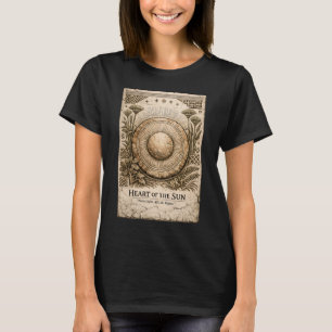 Camiseta Corazón del Sol   Disco Solar   África Antigua 