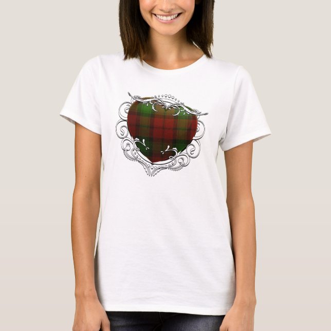Camiseta Corazón del tartán de Kerr (Anverso)