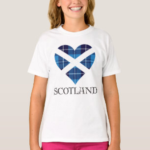 Camiseta Corazón del tartán - Escocia