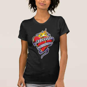 Camiseta Corazón del tatuaje de ADHD