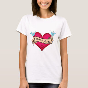 Camiseta Corazón del tatuaje de Lasa Apso