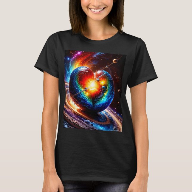Camiseta Corazón del universo (Anverso)