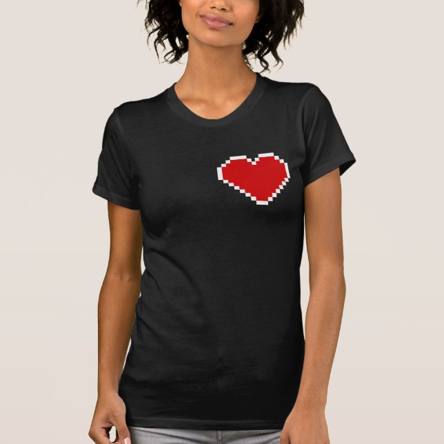 Camiseta Corazón del videojugador (Anverso)