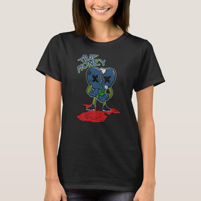 Camiseta Corazón desorbitado Brave Blue 13s coincidente (Anverso)