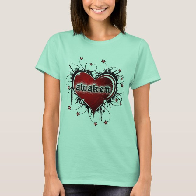 Camiseta corazón despertado (Anverso)