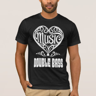 Camiseta Corazón desplazado elegante para amantes de doble 