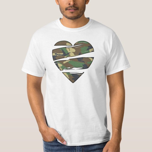 Camiseta Corazón destrozado de Camo (Anverso)