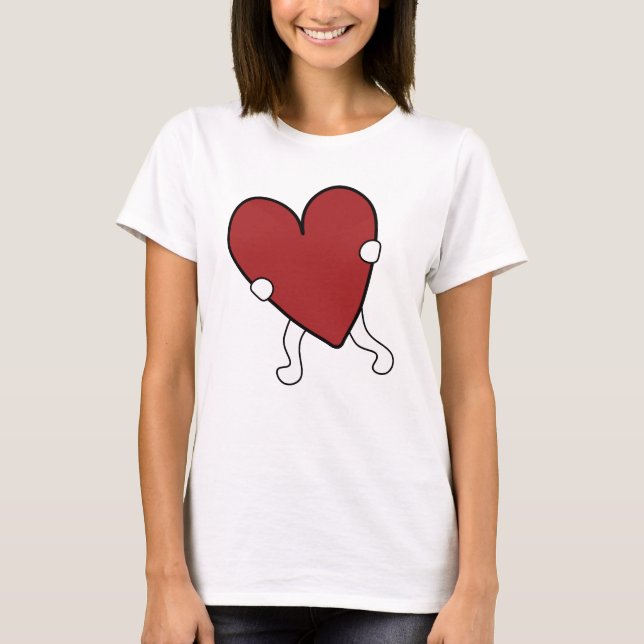 Camiseta Corazón día de San Valentín (Anverso)
