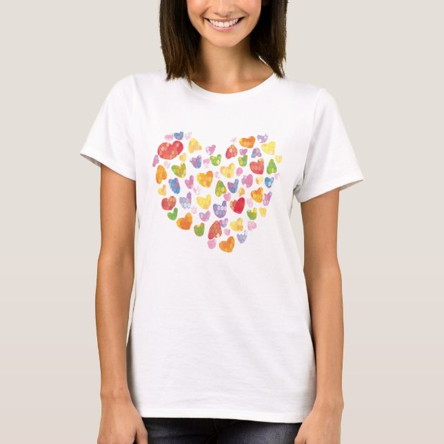 Camiseta Corazón día de San Valentín (Anverso)