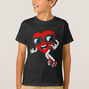 Camiseta Corazón día de San Valentín Corriendo Con Niños De