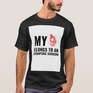 Camiseta Corazón divertido del cirujano ortopedo