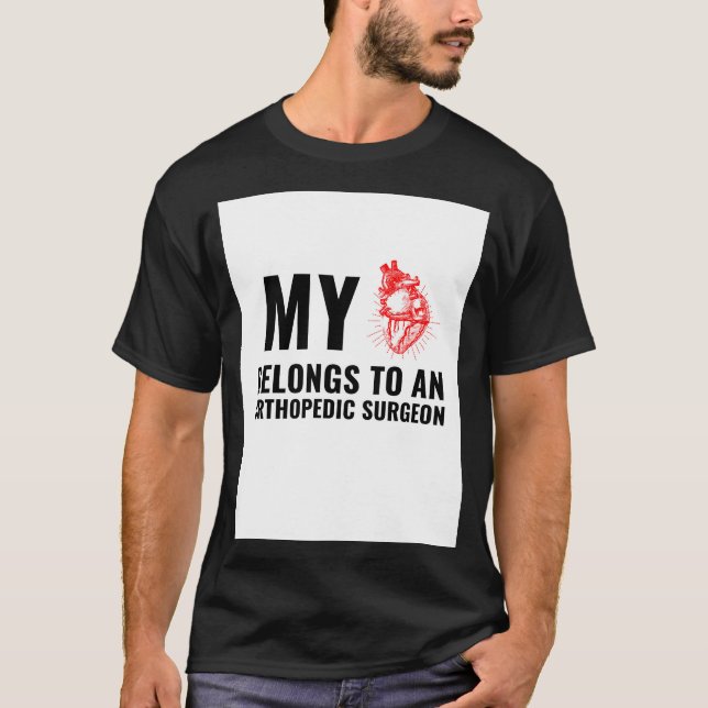 Camiseta Corazón divertido del cirujano ortopedo (Anverso)