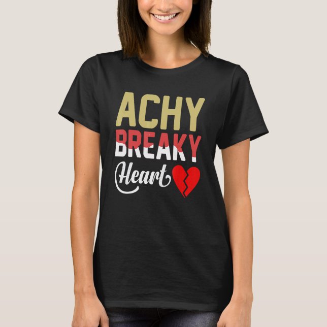 Camiseta Corazón doloroso y roto (Anverso)