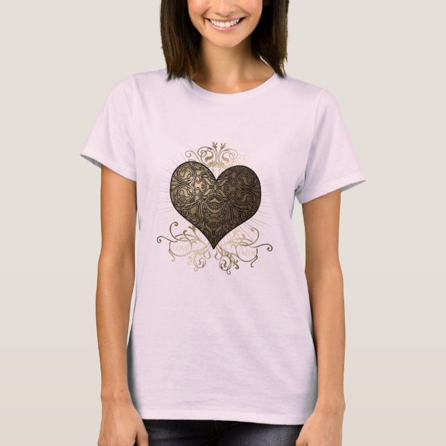 Camiseta Corazón dorado (Anverso)
