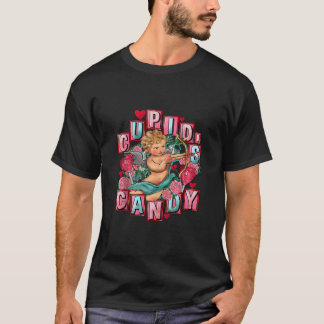 Camiseta Corazón dulce y Rosa San Valentín