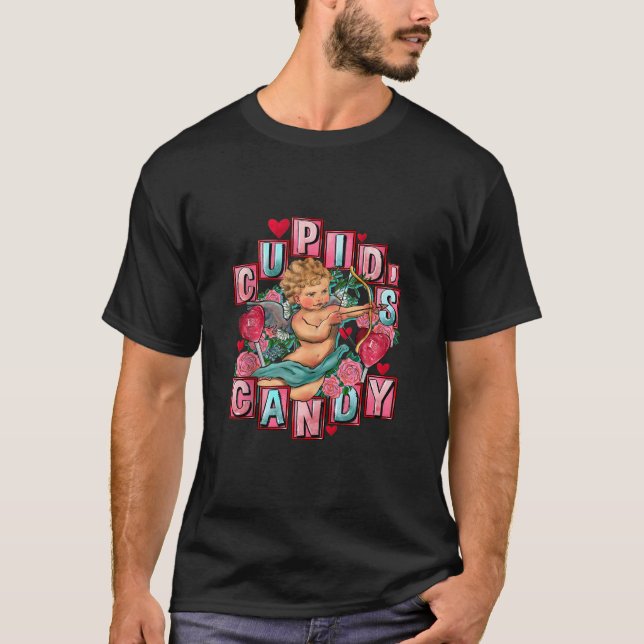 Camiseta Corazón dulce y Rosa San Valentín (Anverso)