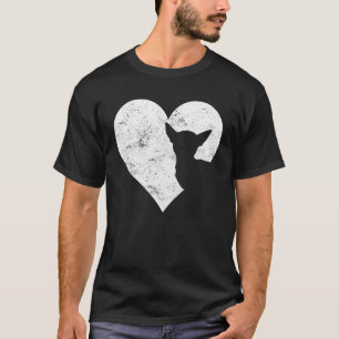 Camiseta Corazón el día de San Valentín lindo perro amante 