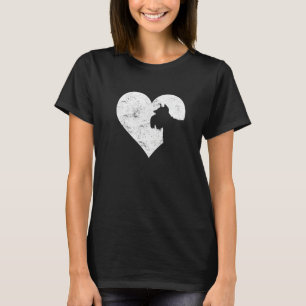 Camiseta Corazón el día de San Valentín lindo Schnauzer Per