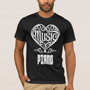 Camiseta Corazón elegante desplazado para los amantes del p