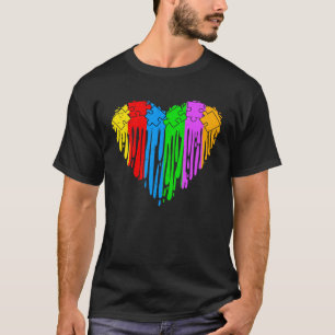 Camiseta Corazón En Abril Nosotros Vestimos Azul De Autismo